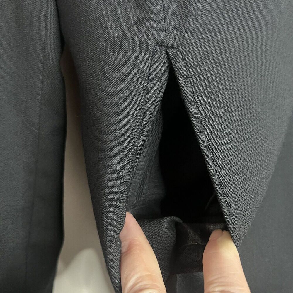 Pendleton Wool Blend Solid Black Blazer With Pock… - image 2